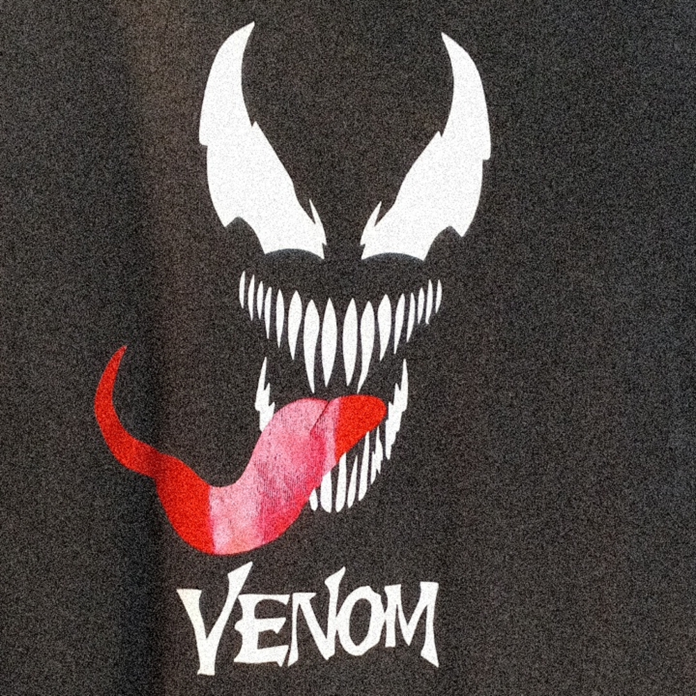 Venom Graphic Long Sleeve Tee in Black